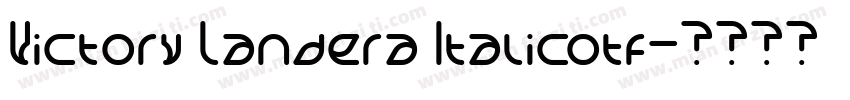 Victory Landera Italicotf字体转换